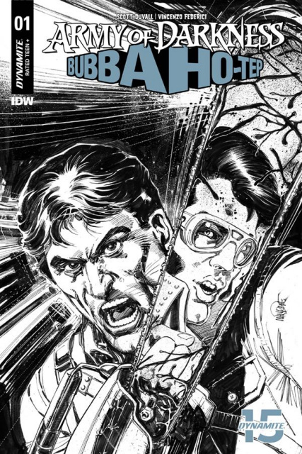 Army of Darkness / Bubba Ho-Tep #1 (40 Copy Mandrake B&W Cover)