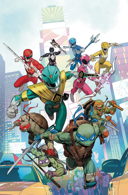 Power Rangers / Teenage Mutant Ninja Turtles #1 (Mora Cover)