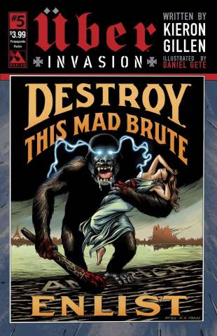 Über: Invasion #5 (Propaganda Poster Cover)