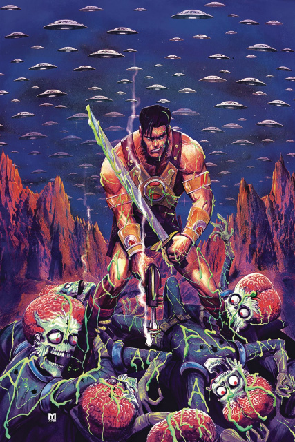 Warlord of Mars Attacks #1 (Marc D'Alfonso Virgin Cover)