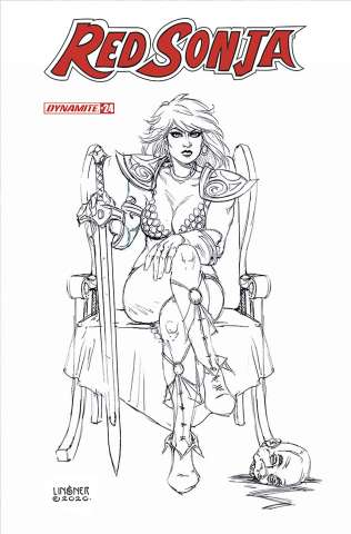 Red Sonja #24 (15 Copy Linsner B&W Cover)