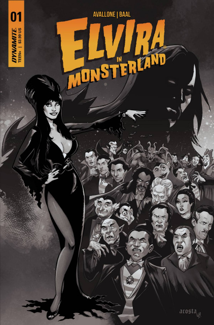 Elvira in Monsterland #1 (20 Copy Acosta B&W Cover)
