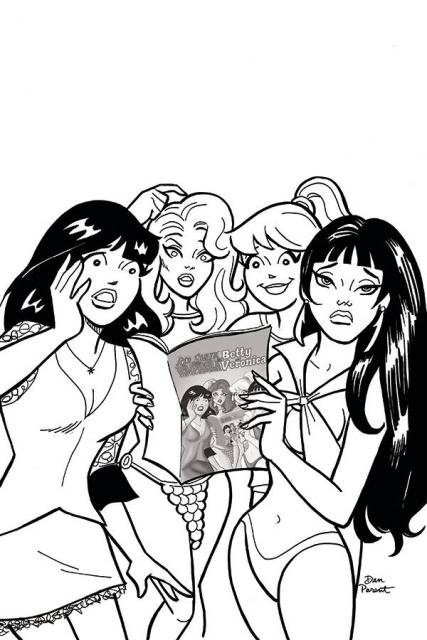 Red Sonja and Vampirella Meet Betty and Veronica #12 (11 Copy Parent B&W Virgin Cover)