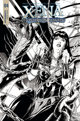 Xena #4 (20 Copy Cifuentes B&W Cover)