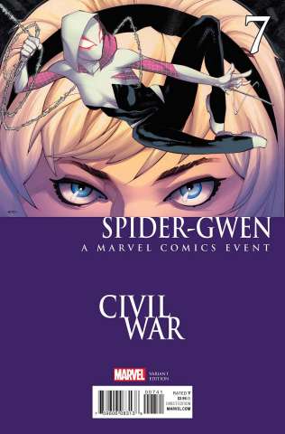 Spider-Gwen #7 (Stevens Civil War Cover)