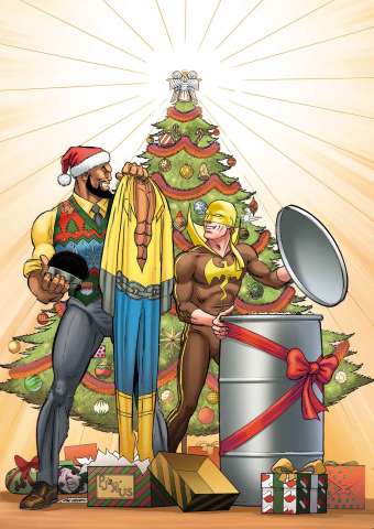 Power Man & Iron Fist Sweet Christmas Annual #1 (Von Eeden Cover)