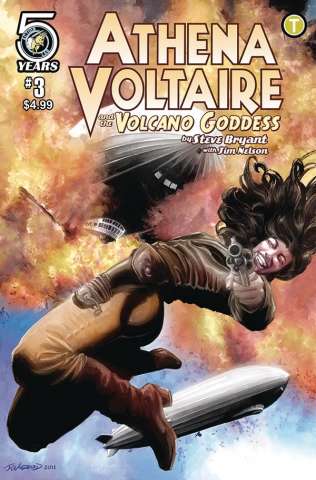 Athena Voltaire and the Volcano Goddess #3 (Woodward Cover)