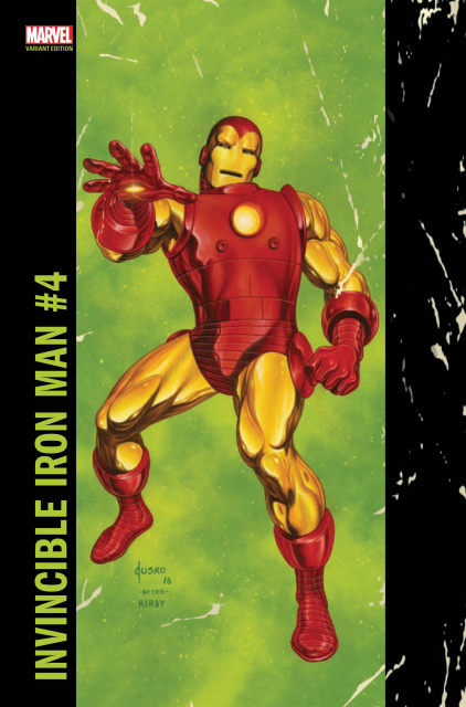 Invincible Iron Man #4 (Jusko Corner Box Cover)