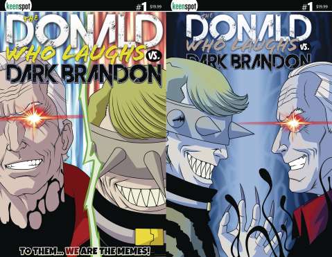 The Donald Who Laughs vs. Dark Brandon #1 (Holofoil Flip Cover)