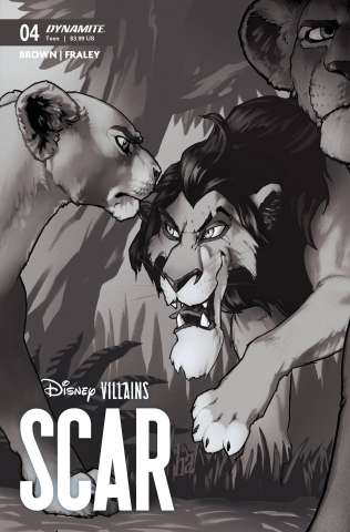 Disney Villains: Scar #4 (7 Copy Ha B&W Cover)
