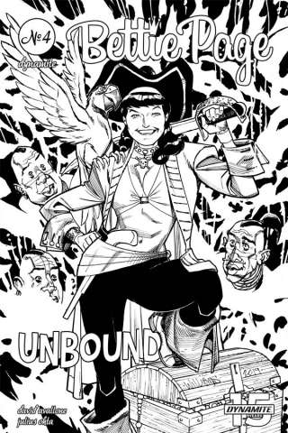 Bettie Page: Unbound #4 (20 Copy Williams B&W Cover)