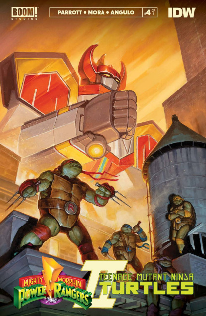 Mighty Morphin Power Rangers / Teenage Mutant Ninja Turtles II #4 (75 Copy Gist Cover)