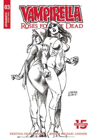 Vampirella: Roses for the Dead #3 (20 Copy Linsner B&W Cover)