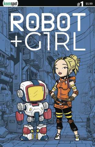 Robot + Girl #1 (Mike White Cover)