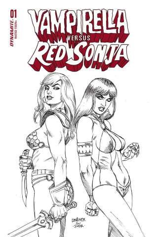 Vampirella vs. Red Sonja #1 (10 Copy Linsner Line Art Cover)