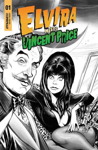 Elvira Meets Vincent Price #1 (10 Copy Samu Line Art Cover)