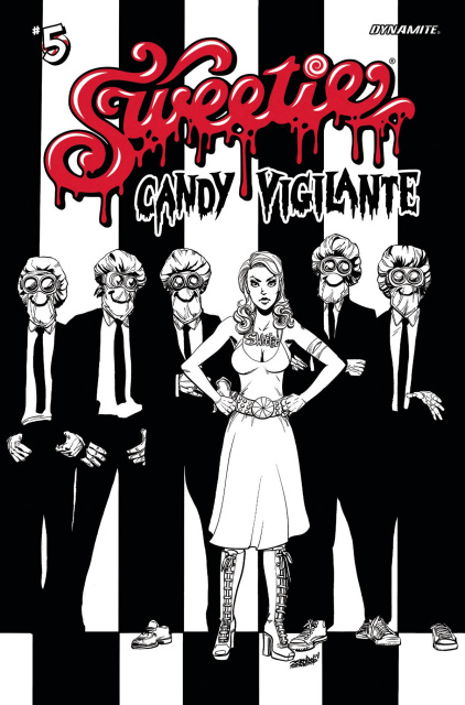 Sweetie: Candy Vigilante #5 (7 Copy Rock Album Line Art Cover)