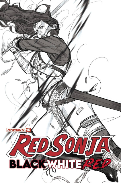 Red Sonja: Black, White, Red #7 (10 Copy Sway B&W Cover)