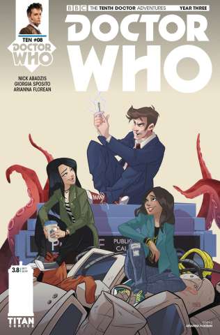 Doctor Who: New Adventures with the Tenth Doctor, Year Three #8 (Florean Cover)