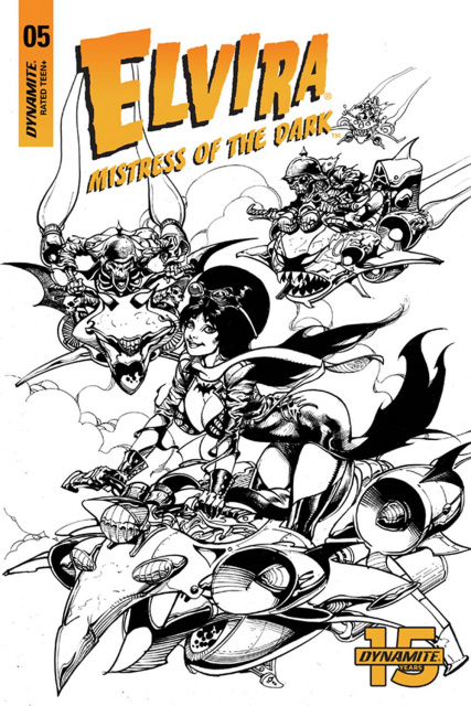 Elvira: Mistress of the Dark #5 (15 Copy Castro B&W Cover)
