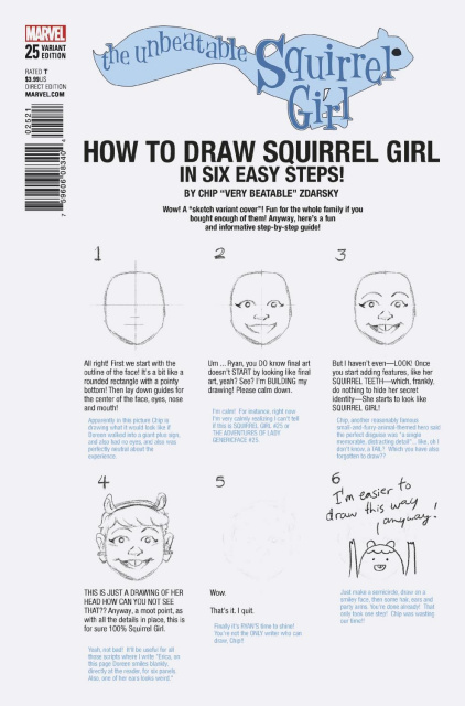 The Unbeatable Squirrel Girl #25 (Zdarsky How To Draw Cover)
