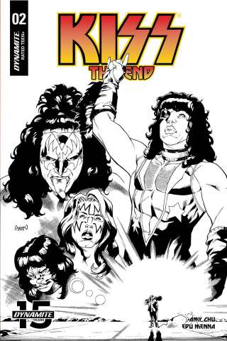 KISS: The End #2 (20 Copy Coleman B&W Cover)