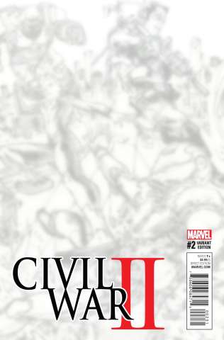Civil War II #2 (B&W Virgin Connecting Cover)