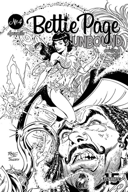 Bettie Page: Unbound #4 (15 Copy Royle B&W Dressed Cover)