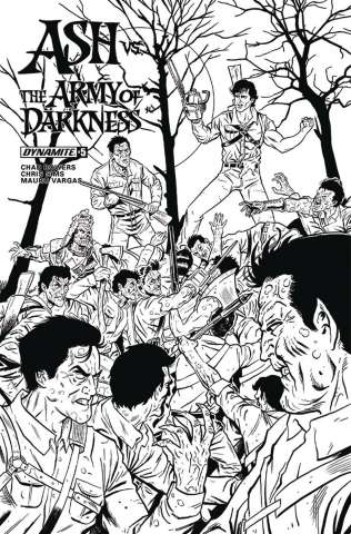 Ash vs. The Army of Darkness #5 (20 Copy Schoonover B&W Cover)