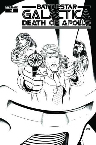 Battlestar Galactica: Death of Apollo #4 (10 Copy Smith B&W Cover)