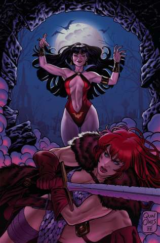 Vampirella vs. Red Sonja #1 (50 Copy Quinones Virgin Cover)