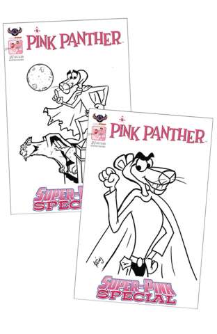 The Pink Panther (Super Special Pink Hand Drawn Sketch Covers)
