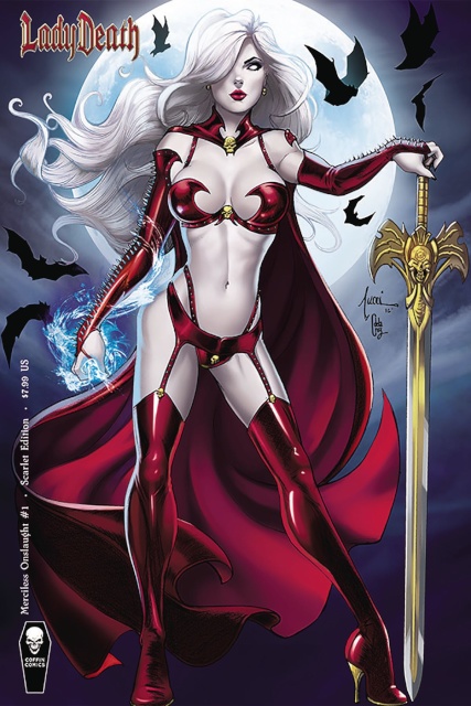 Lady Death: Merciless Onslaught #1 (Tucci Scarlet Cover)