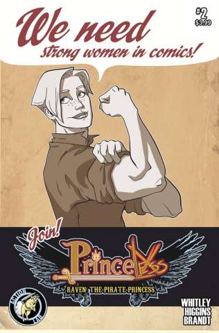 Princeless: Raven, The Pirate Princess #2 (Higgins & Brandt Cover)