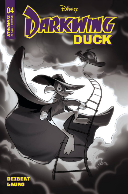 Darkwing Duck #4 (20 Copy Andolfo B&W Cover)