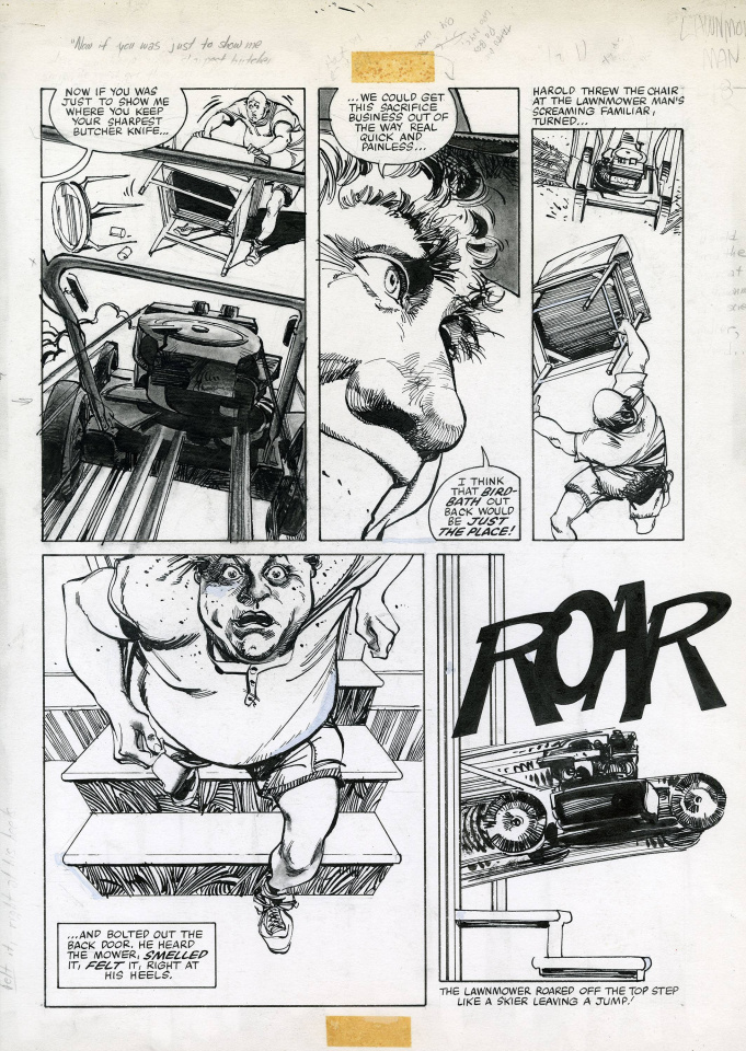 Walter Simonson's Lawnmower Man Artist's Edition Portfolio