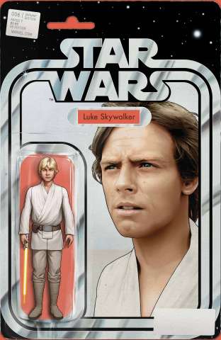 Star Wars #6 (Christopher Yellow Lightsaber Action Figure Cover)