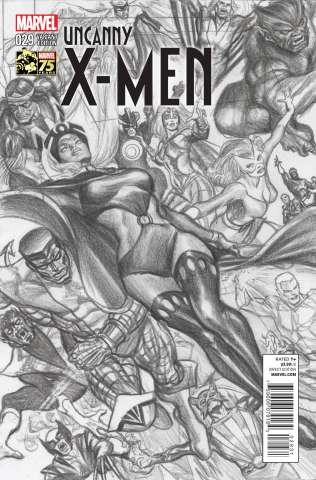 Uncanny X-Men #29 (Ross 75th Anniversary Sketch Cover)