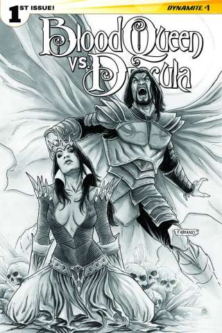 Blood Queen vs. Dracula #1 (15 Copy Neves B&W Cover)