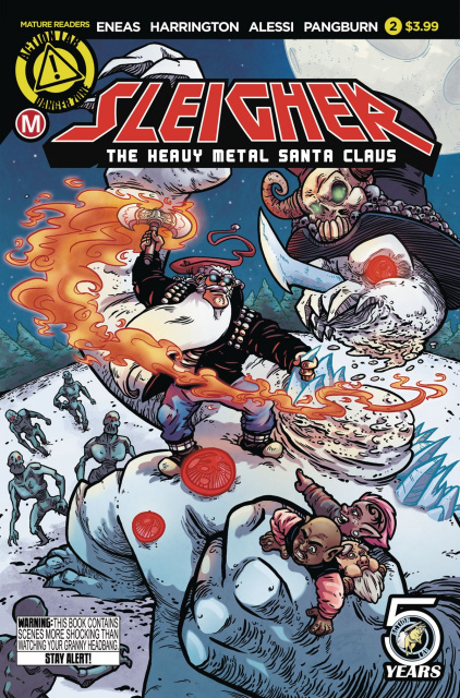 Sleigher: The Heavy Metal Santa Claus #2 (Eneas Cover)