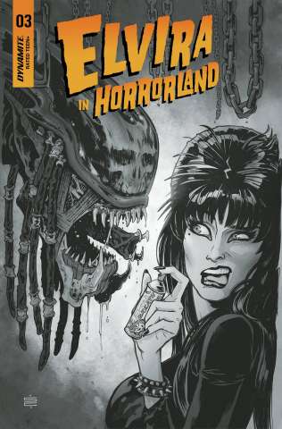 Elvira in Horrorland #3 (20 Copy Califano B&W Cover)