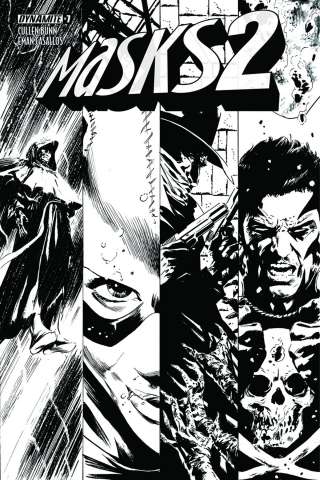 Masks 2 #7 (15 Copy Guice B&W Cover)