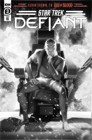 Star Trek: Defiant #3 (10 B&W Unzueta Cover)