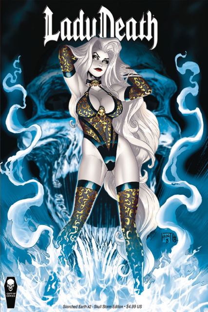 Lady Death: Scorched Earth #2 (Skull Storm Cover)