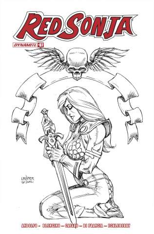 Red Sonja #7 (25 Copy Linsner B&W Cover)