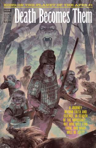Kong on The Planet of the Apes #1 (Subscription Connecting Woody Cover)