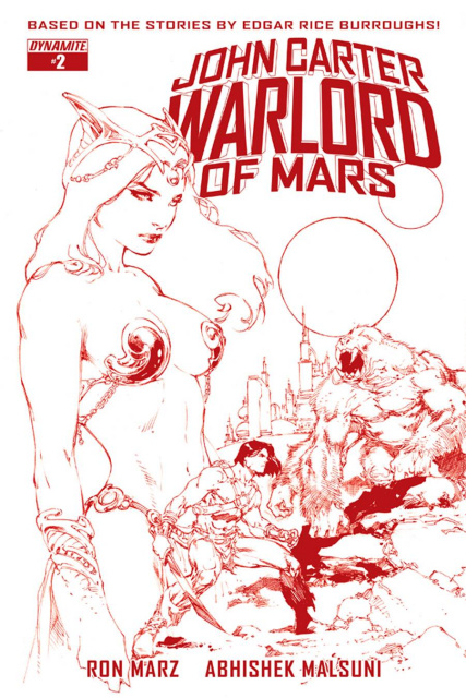 John Carter: Warlord of Mars #2 (Rare Benes Martian Red Cover)