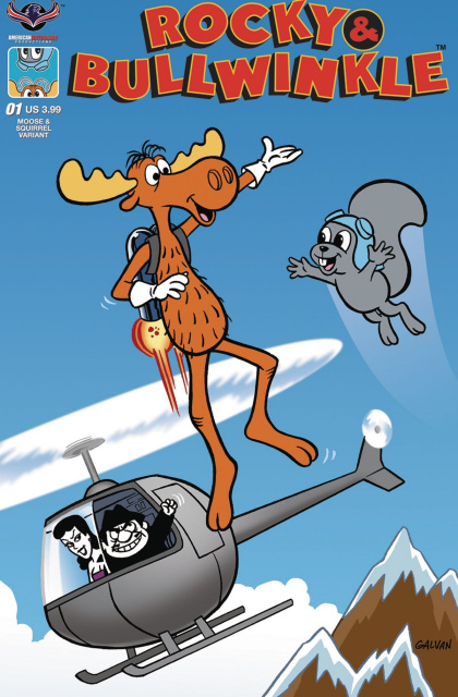 The Rocky & Bullwinkle Show #1 (Flying Moose Galvan Cover)