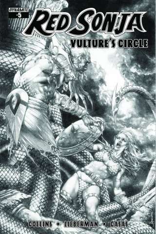 Red Sonja: Vulture's Circle #5 (10 Copy Anacleto B&W Cover)