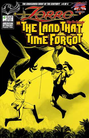 Zorro in the Land That Time Forgot #4 (Pulp Cover)